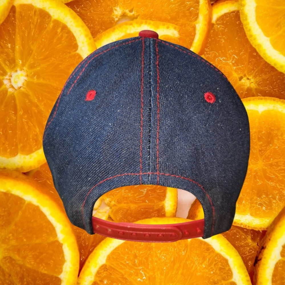 Supply Headwear Company Street Bullies Blue-Red Denim‎ Cap - Picture 4 of 7
